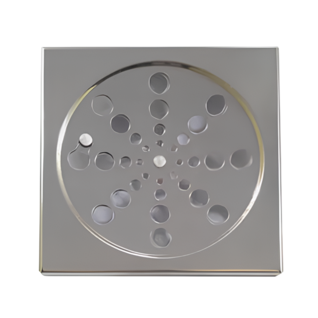 Grelha Ralo Quadrado Inox 15Cm C/Fecho