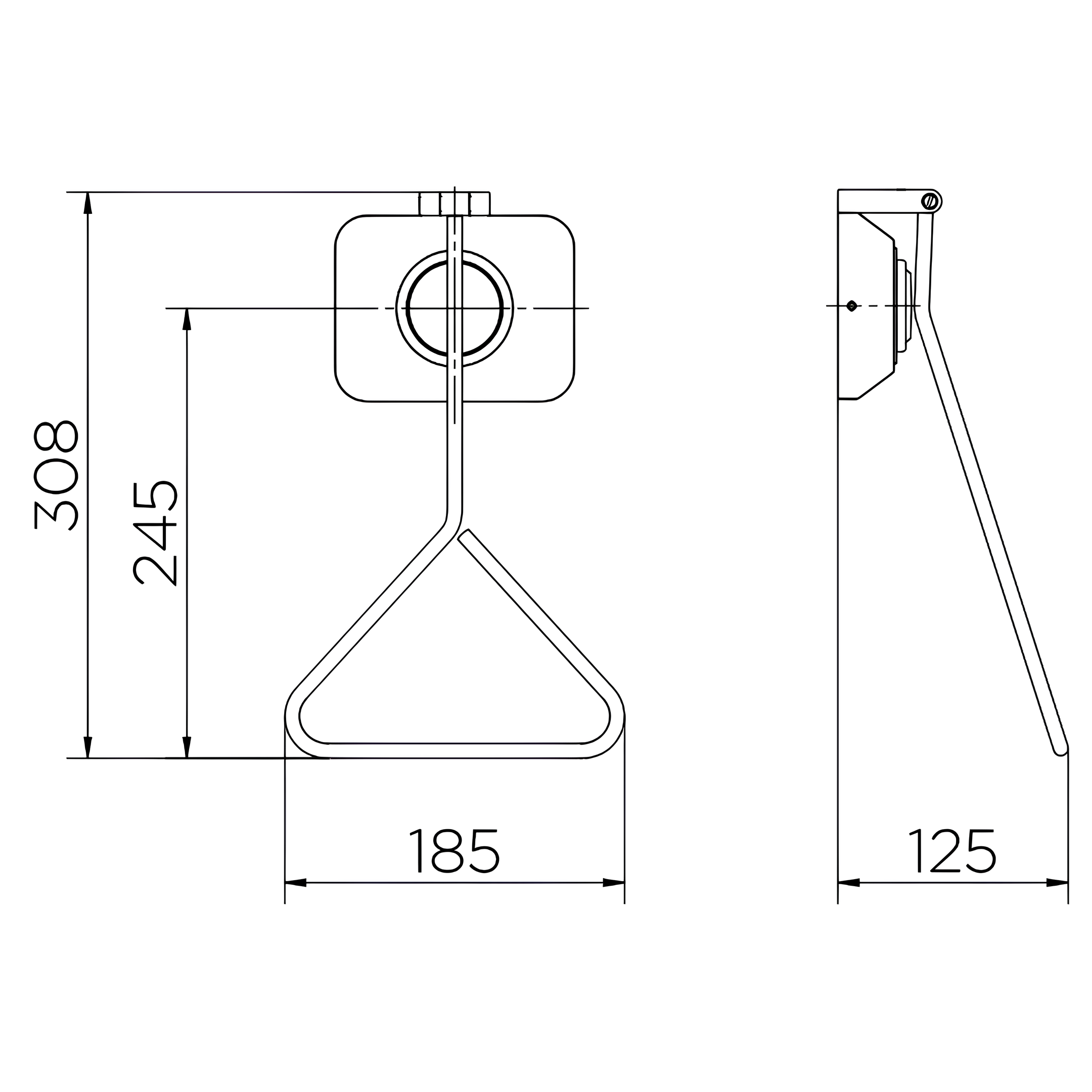 Acabamento para Válvula de Descarga Cromado Benefit Docol