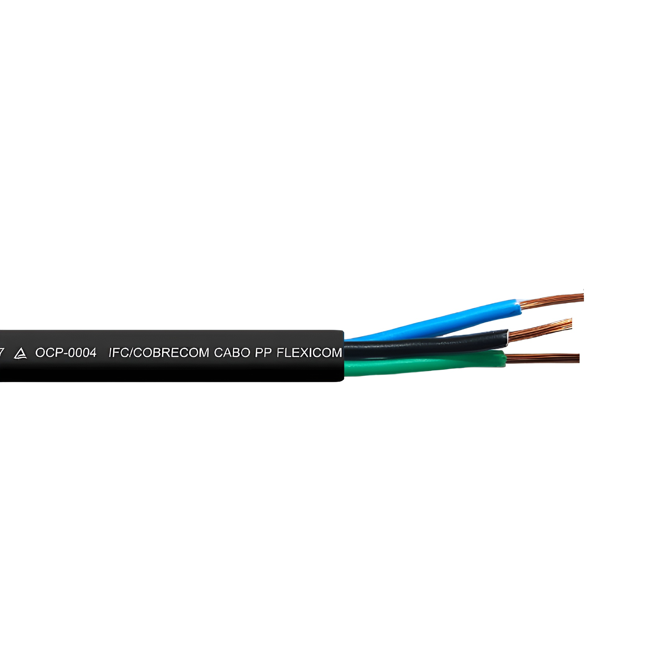 Rolo De Cabo PP 3X2,5mm Via Verde 100 Metros 1KV Cobrecom