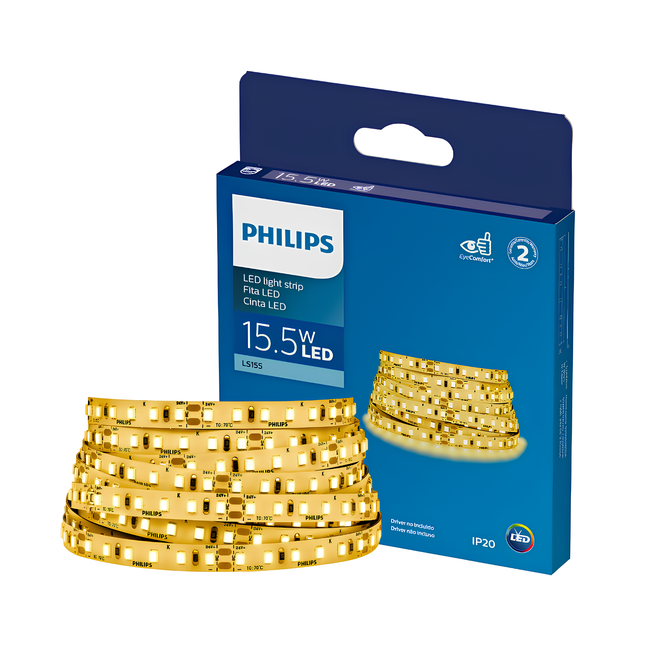 Fita Led Corepro 5M 15,5W 24V Ip20 1500Lm/m LS155 Philips