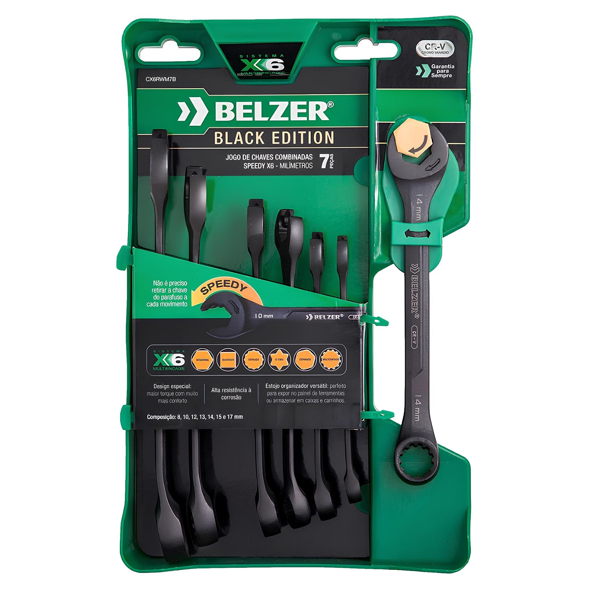 Jogo De Chave Combinada Speedy X6 8-17Mm Belzer 7 Peças