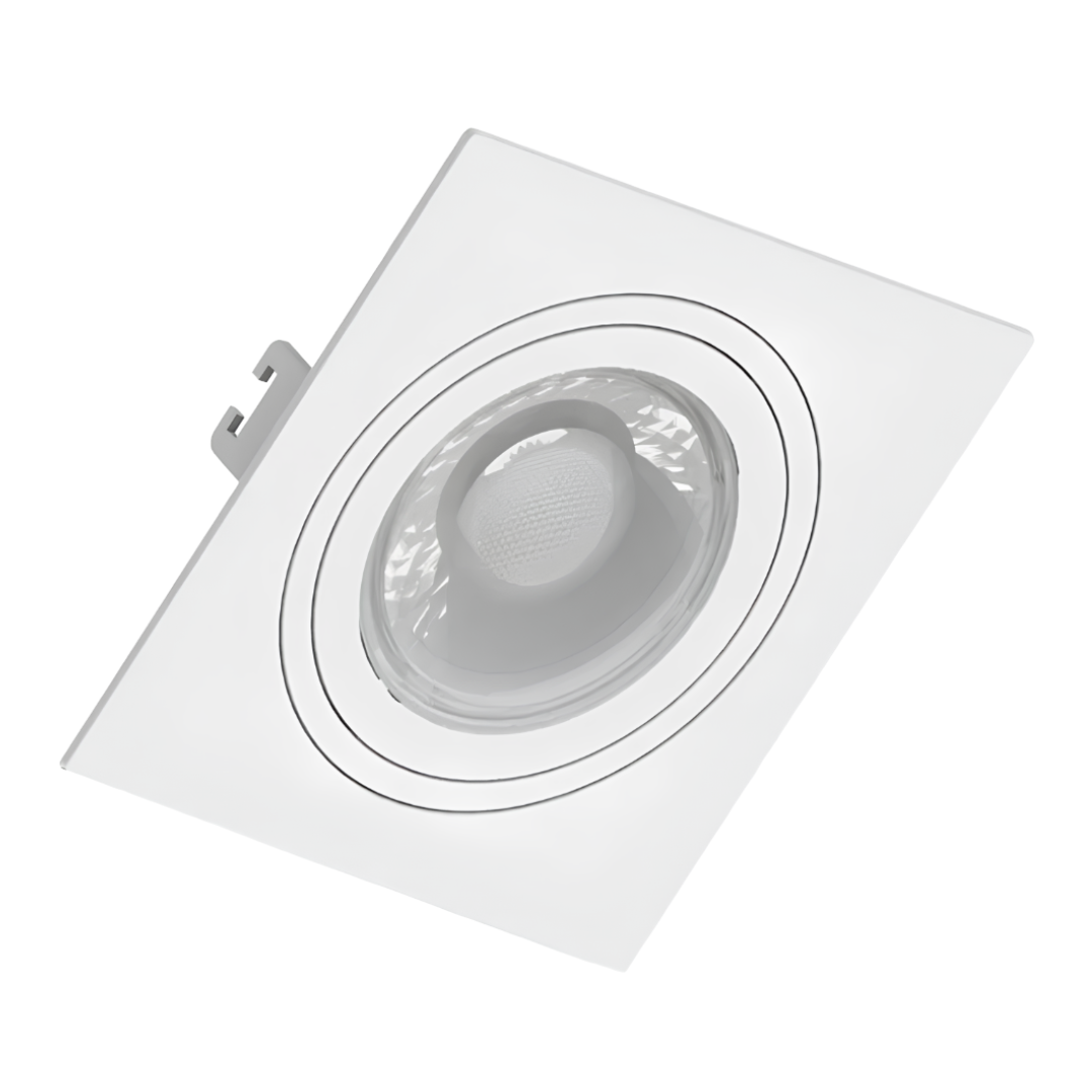 Spot Led Quadrado Embutir Branco Par16 Dim 5,5W 2700K 550Lm Osram