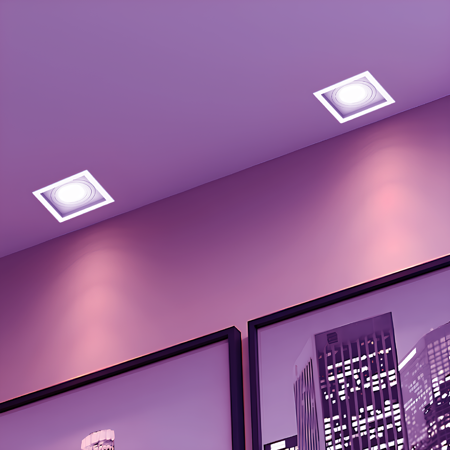 Spot Embutir Quadrado Recuado branco Philips Hue Smart Rgb