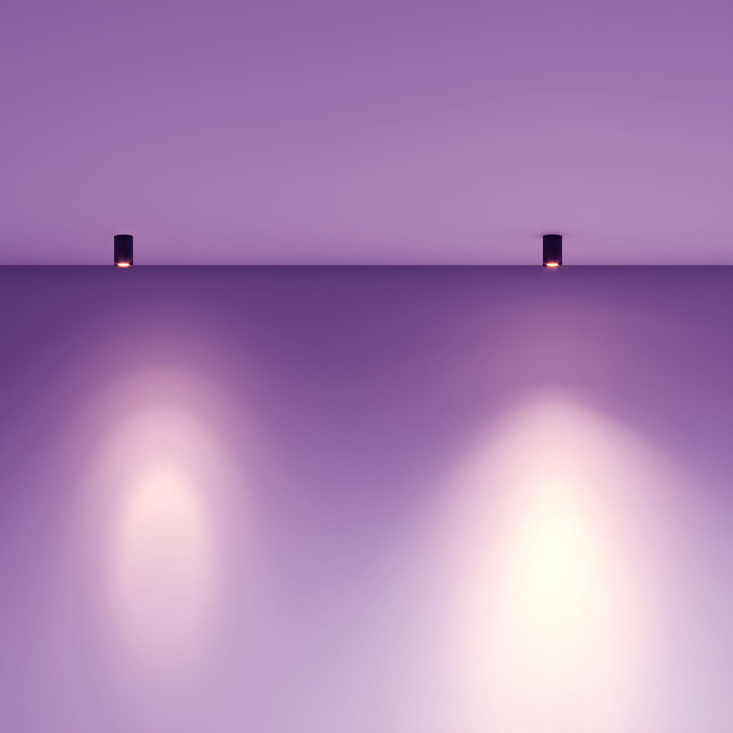 Plafon Tower Redonda Face Recuada branco Philips Hue Smart