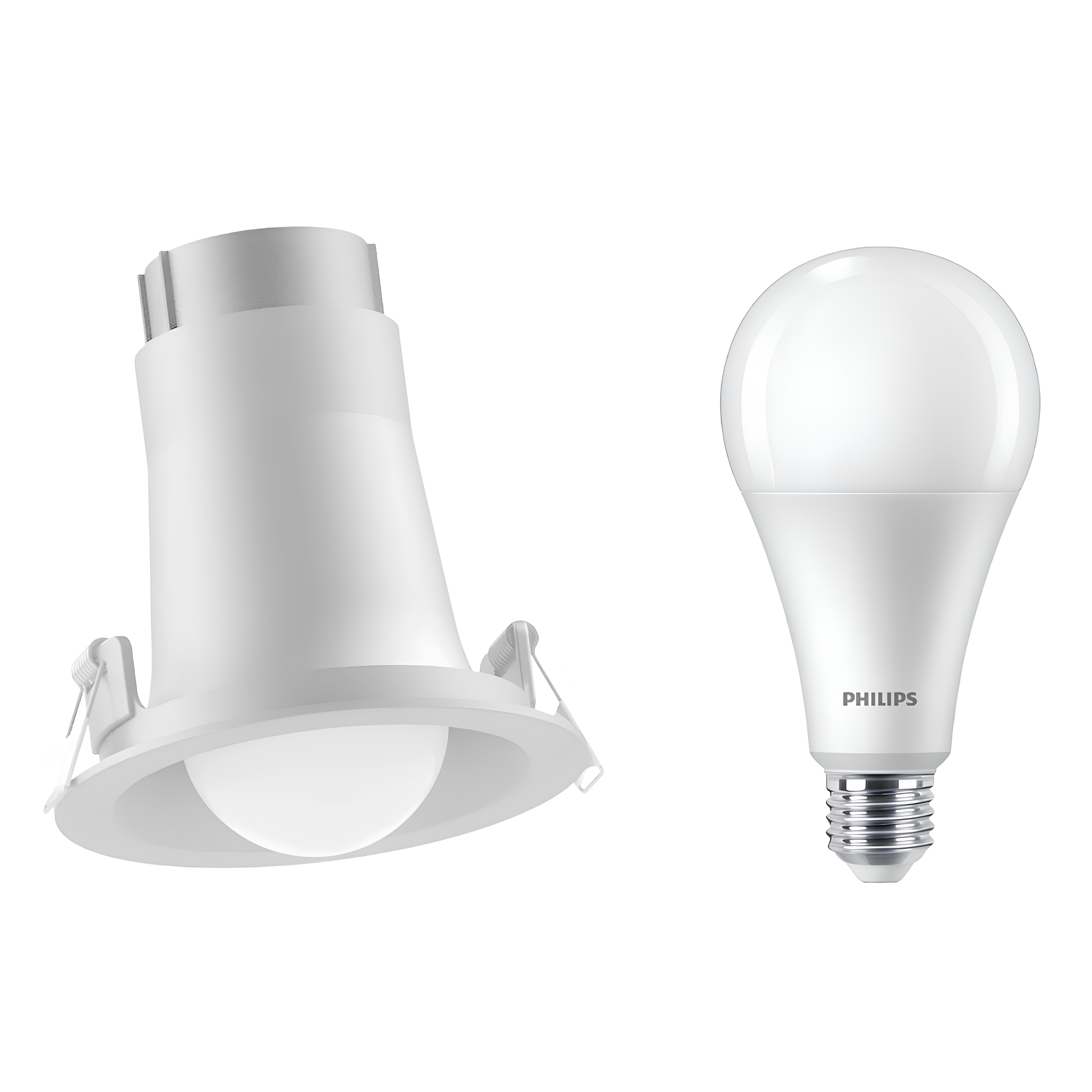 Spot Led Redondo Embutir Bulbo Branco 22W 6500K 2300Lm 150° Bivolt E27 Philips