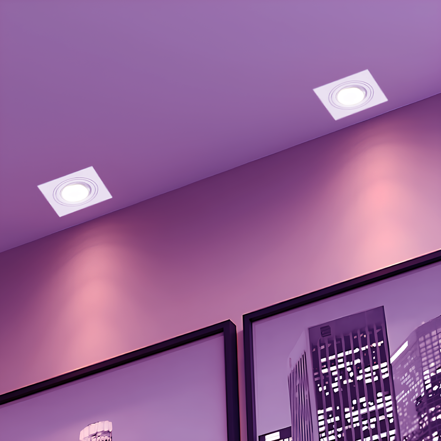 Spot Quadrado Embutir Dicroica Branco 4,7W Rgb Philips Hue