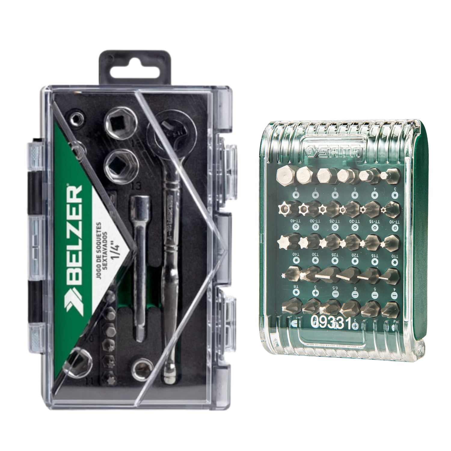 Kit Jogo De Soquetes Sextavados + Jogo De Bits