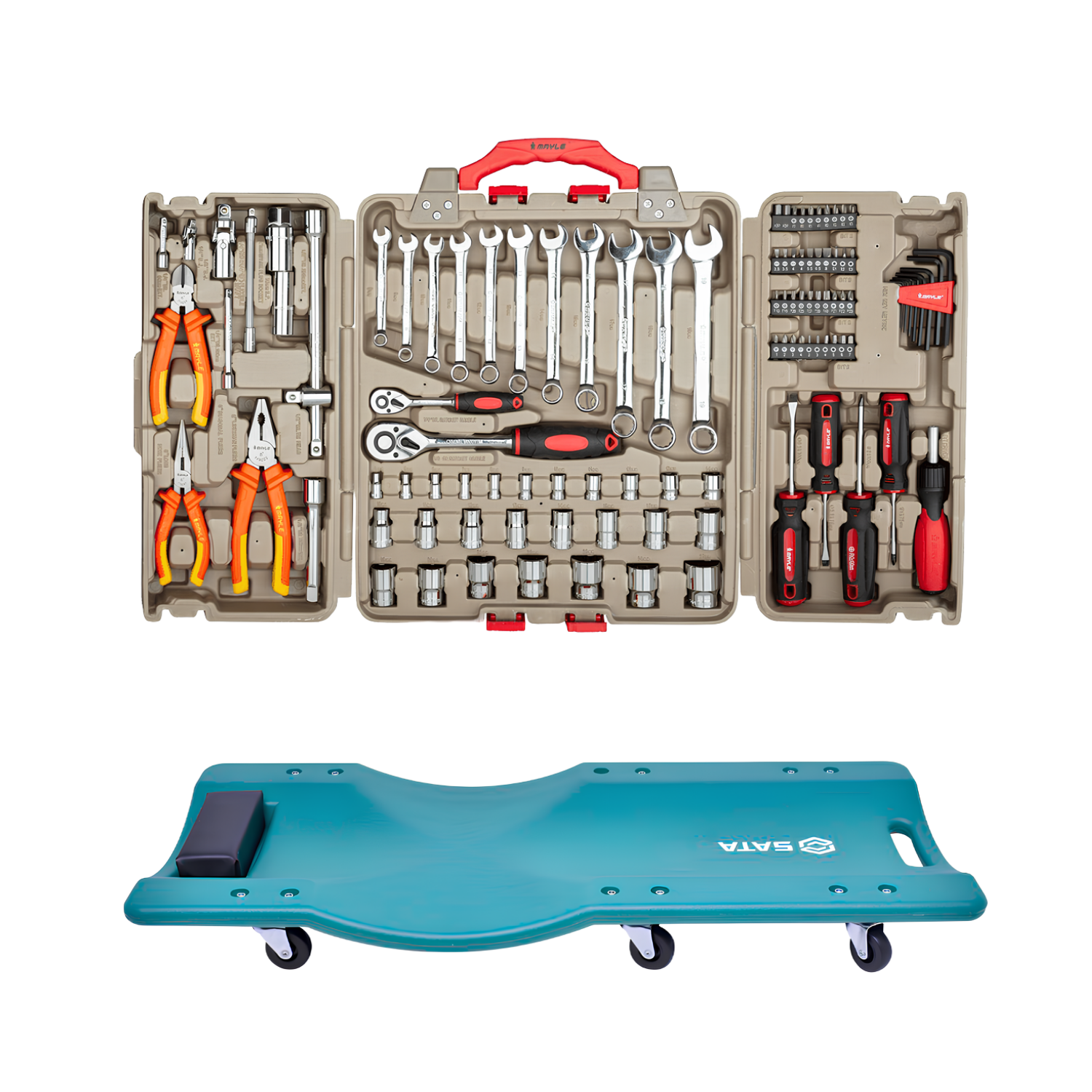 Kit Jogo De Ferramentas + Esteira Para Mecanico