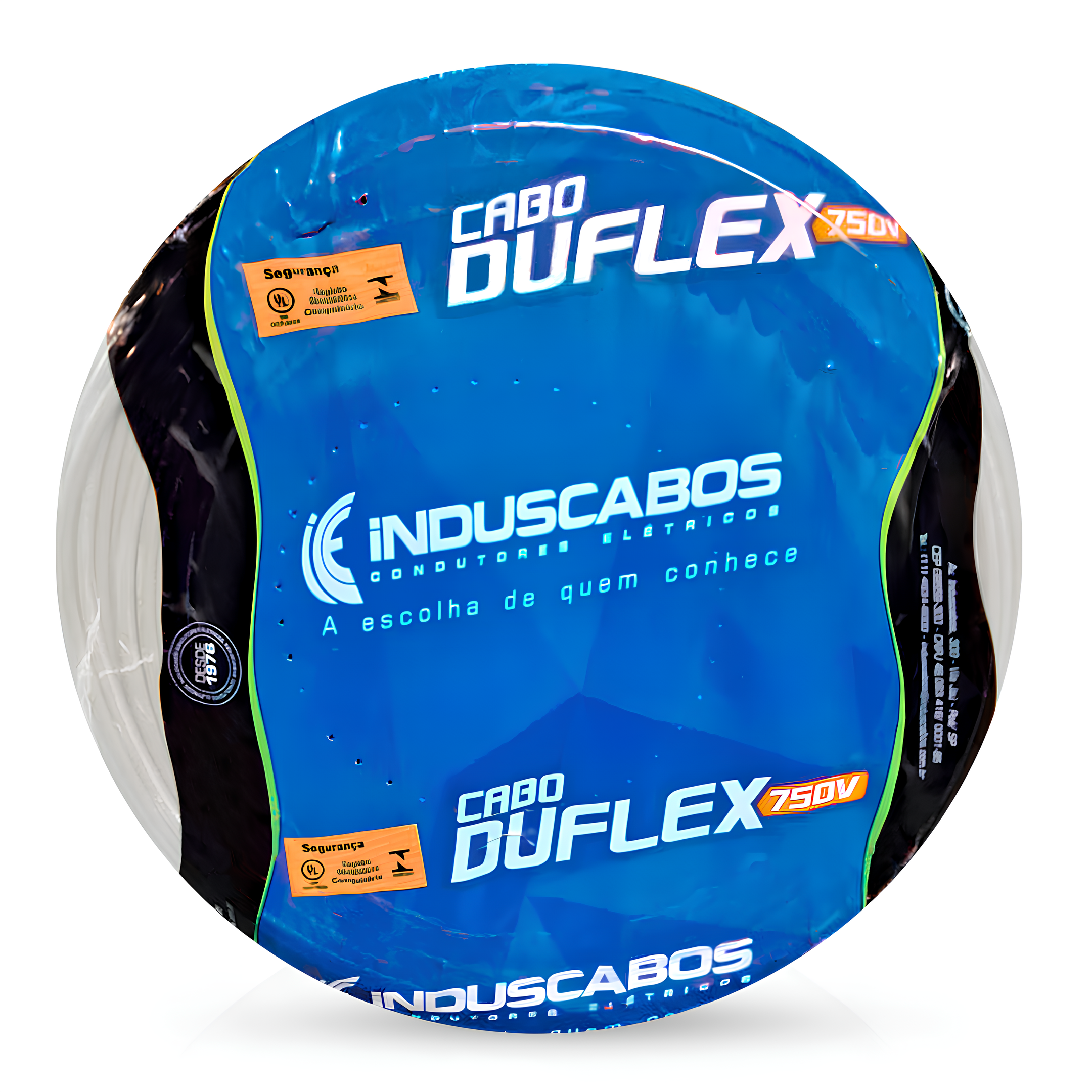 Rolo De 50 Metros Cabo Cobre Flexível 6,0Mm 750V Induscabos