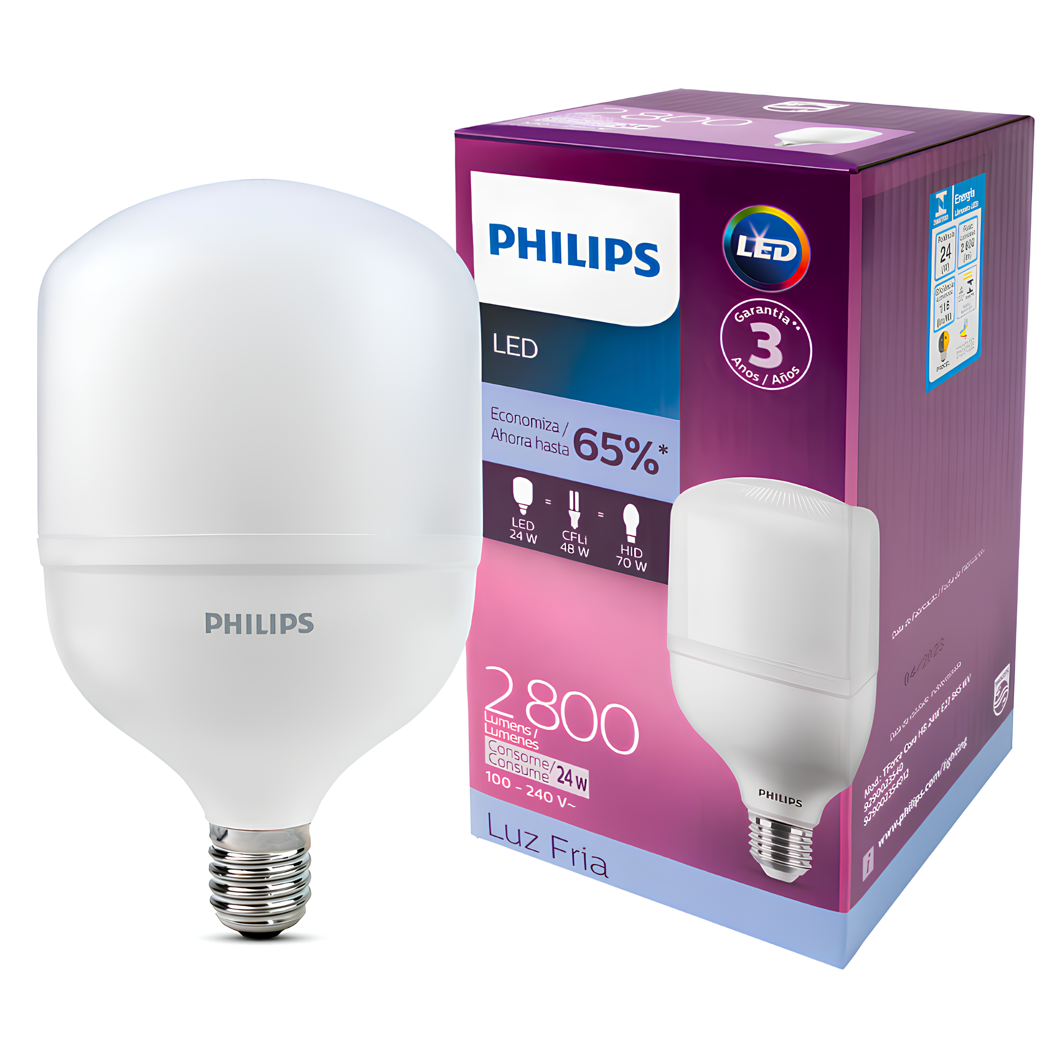 Lampada Led Alta Potencia Trueforce 24W 6500K 2800Lm 180° Philips