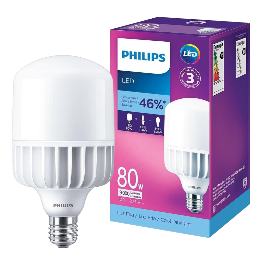 Lampada Led Alta Potencia Trueforce 80W 6500K 9000Lm 240° Philips