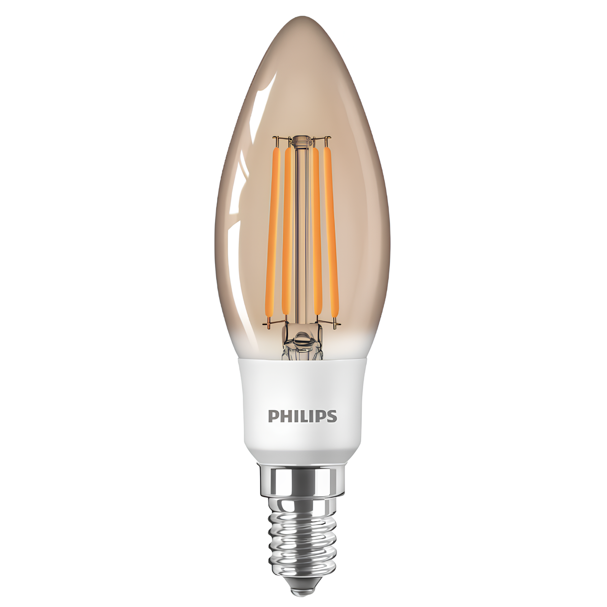 Lampada Led Vela Filamento 2,7W 2500K 300Lm 280° Philips