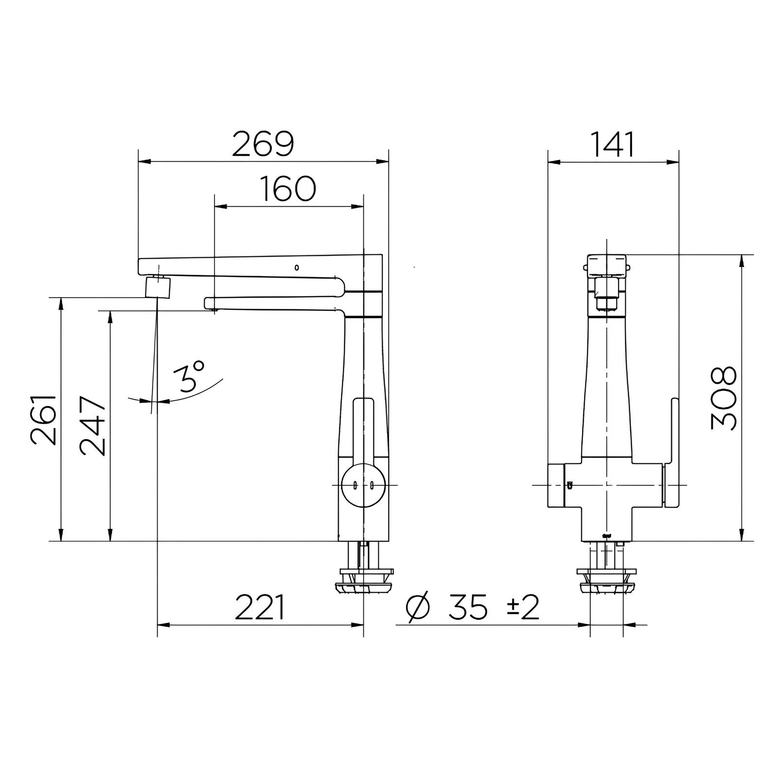Misturador Monocomando Purificador Nova DocolVitalis cromado