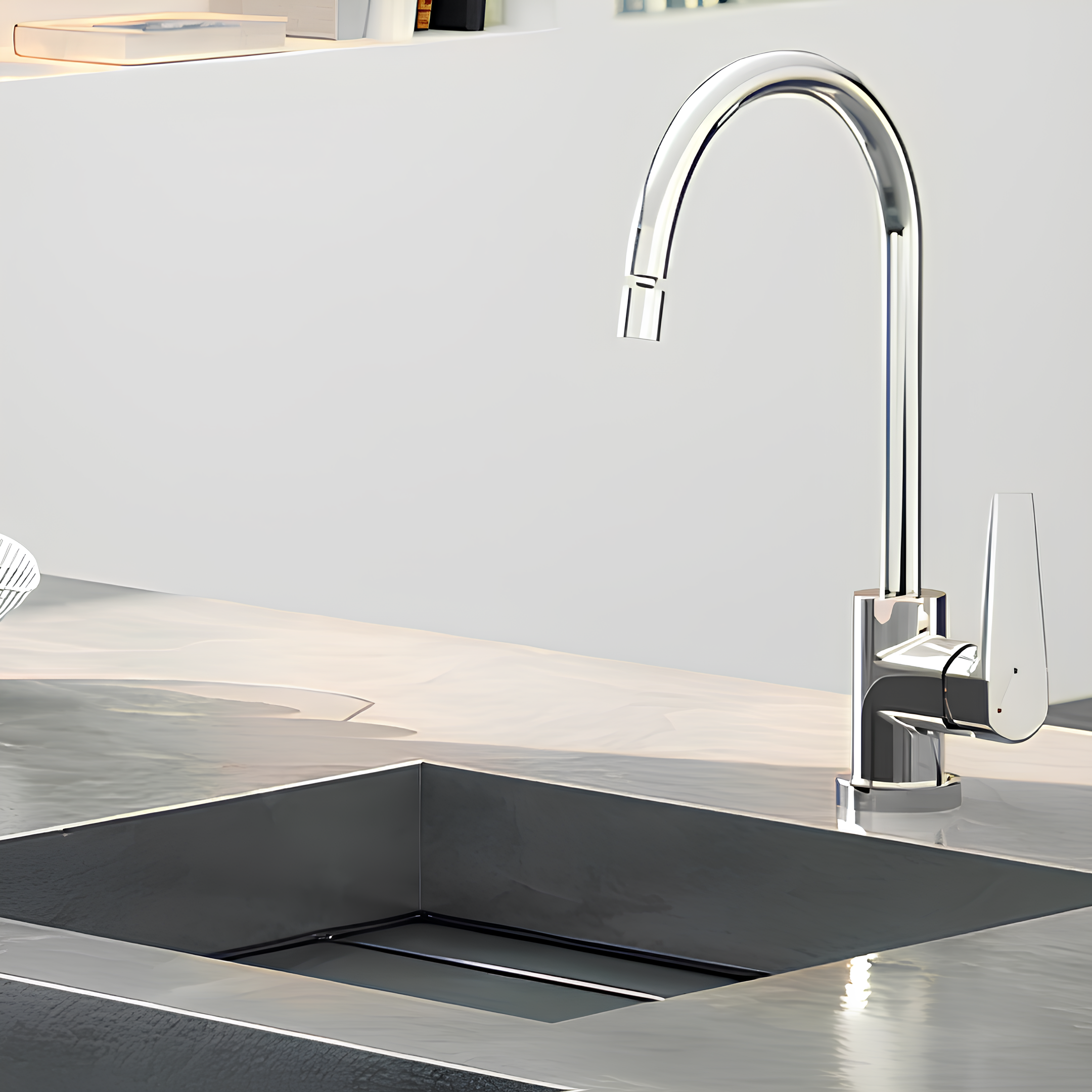 Misturador Monocomando Cozinha Bica Alta Cromado Lift Docol