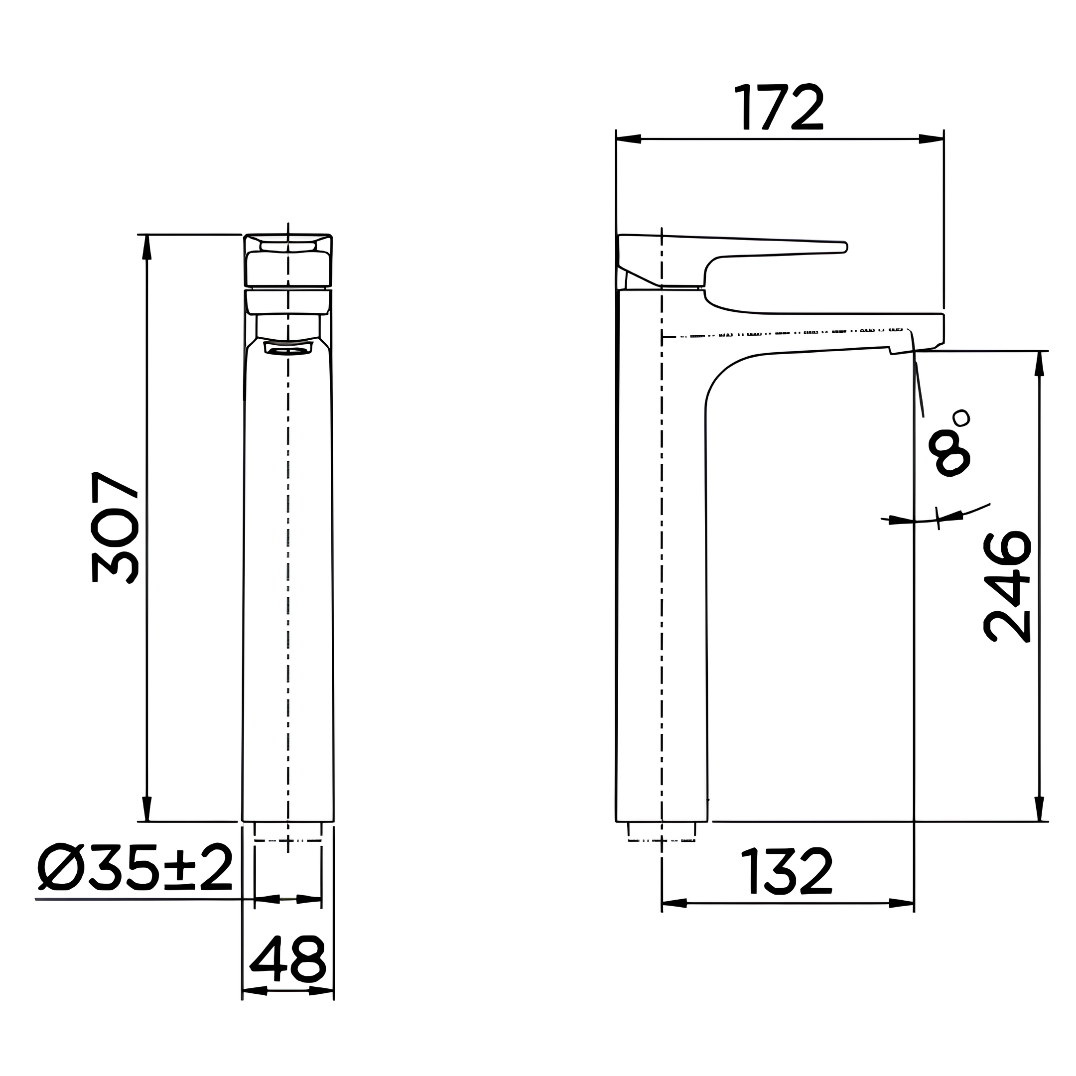 Misturador Monocomando para Banheiro Bica Alta Cromado Lift Docol