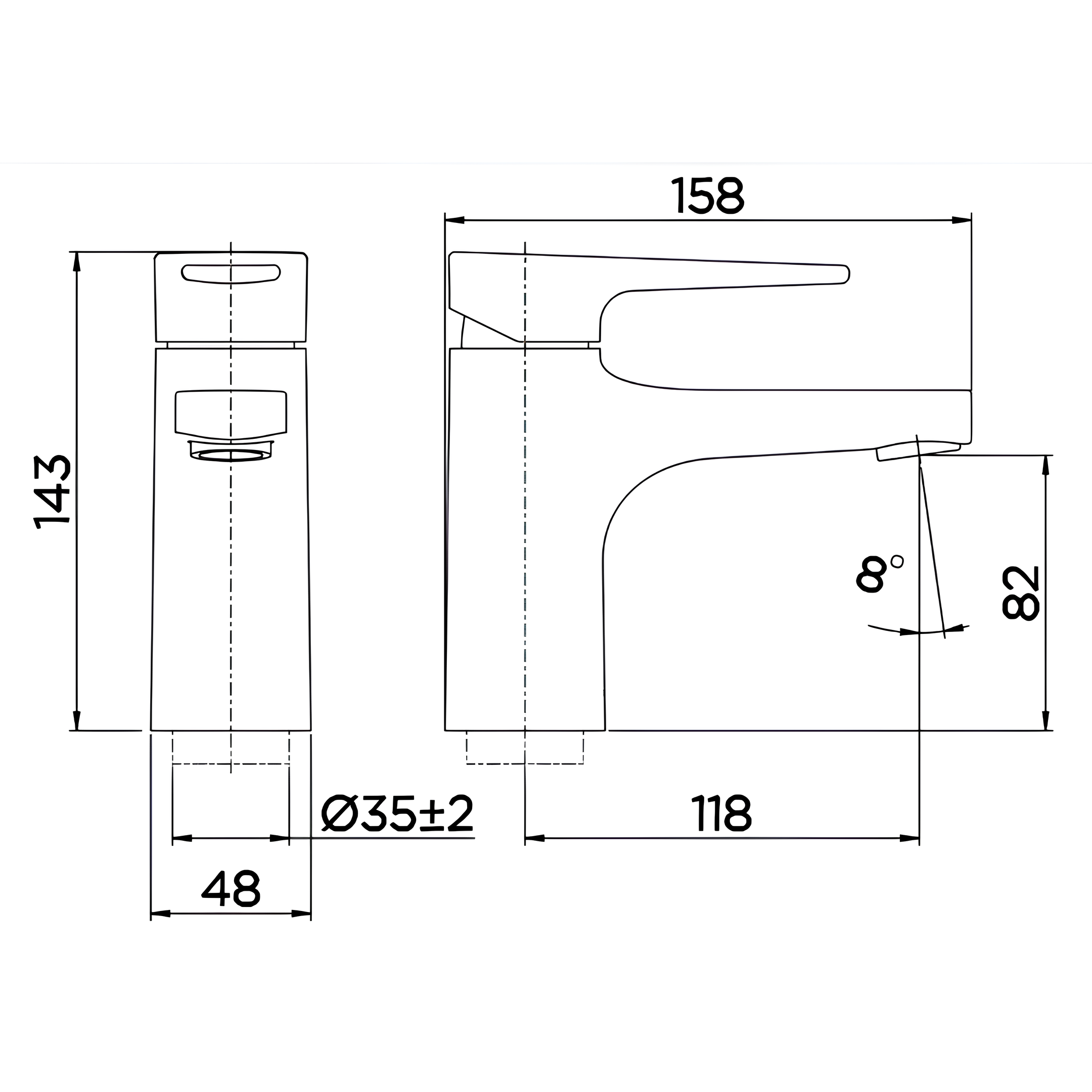 Misturador Monocomando para Lavatório de Mesa Lift Docol 00795906