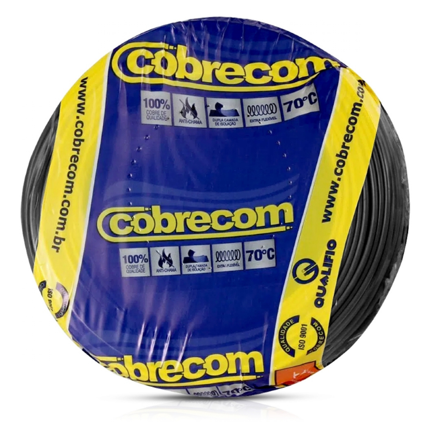 Cabo Flexível 750V 6,00mm 100 metros Cobrecom