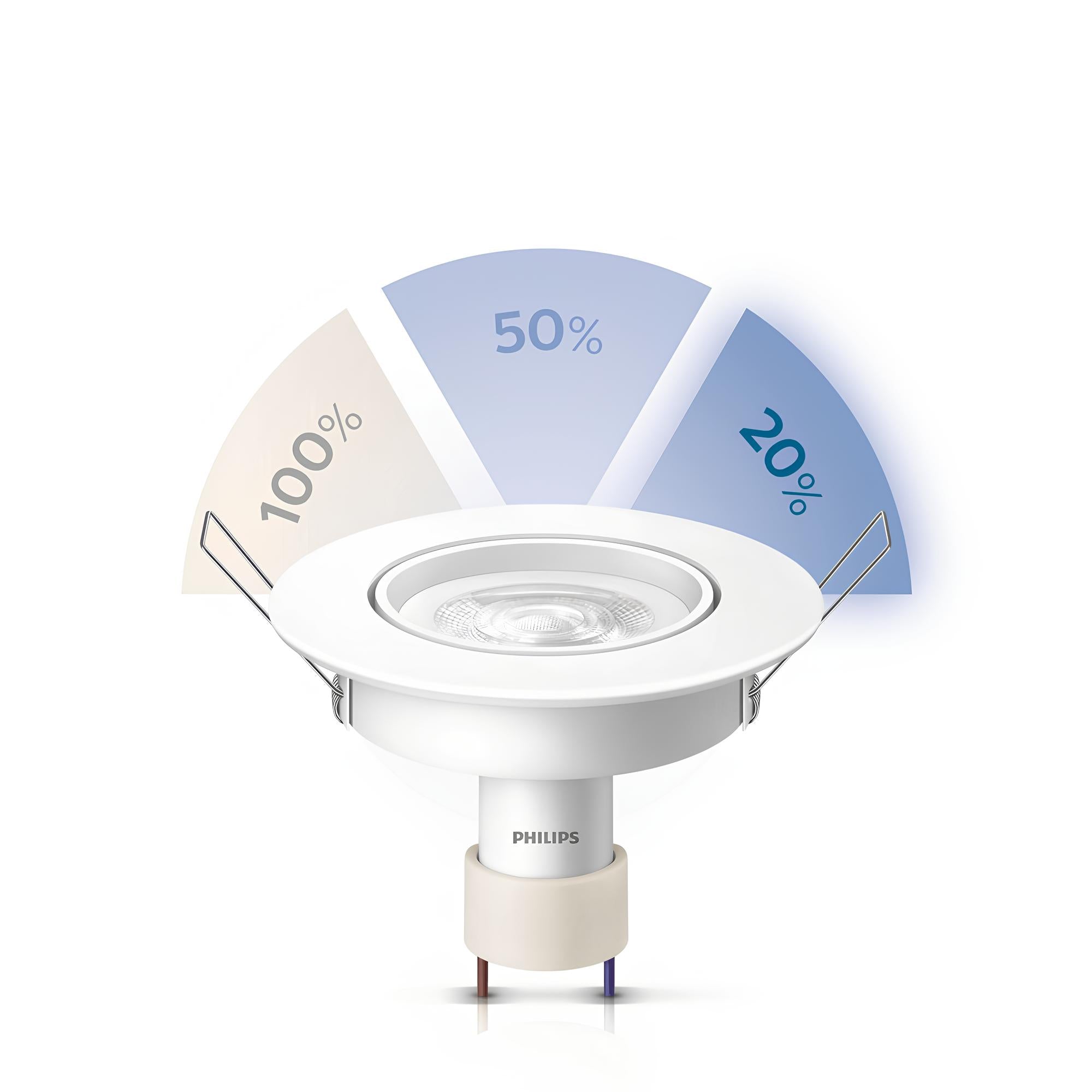 Spot Led Redondo 5w Sceneswitch Gu10 Bivolt Philips