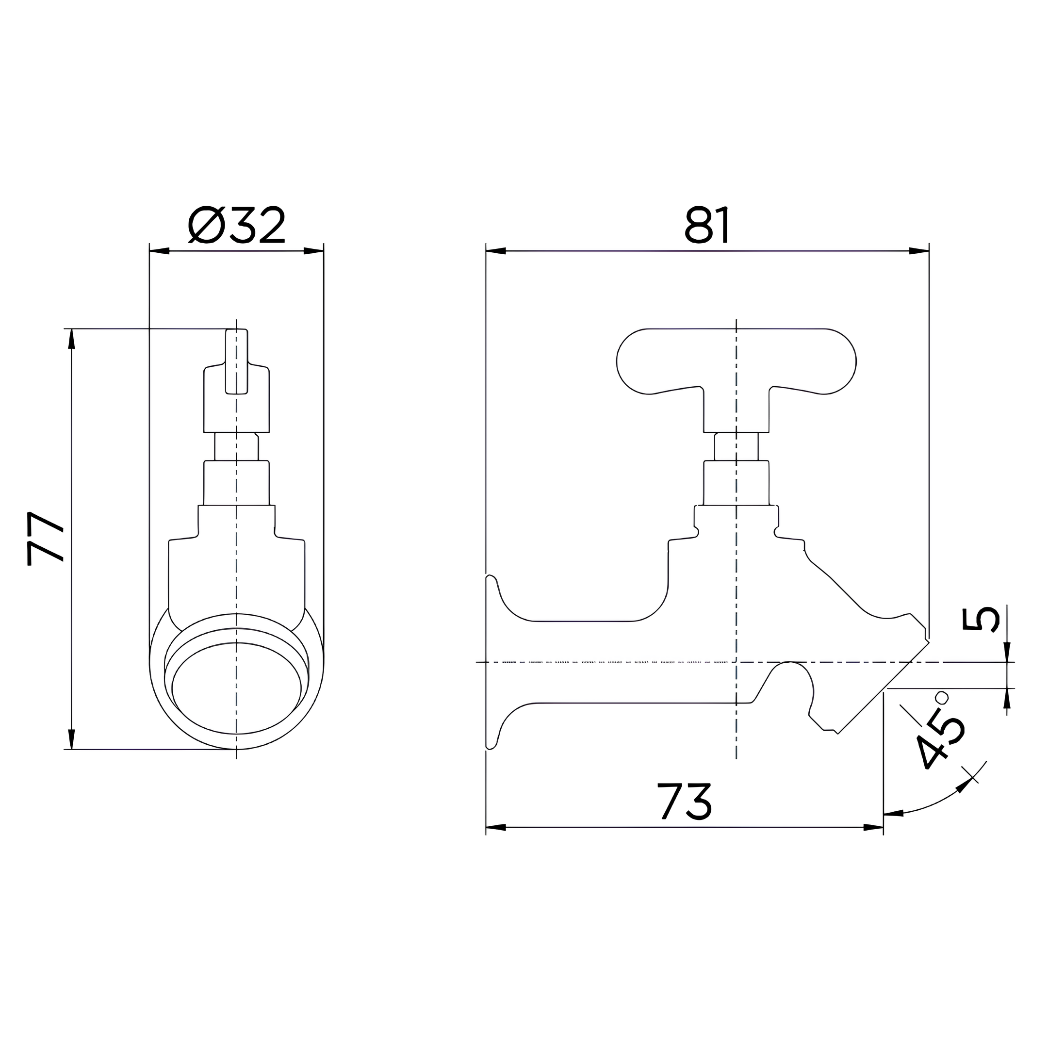Torneira Jardim Angular de Parede 1122 20000206 Docol
