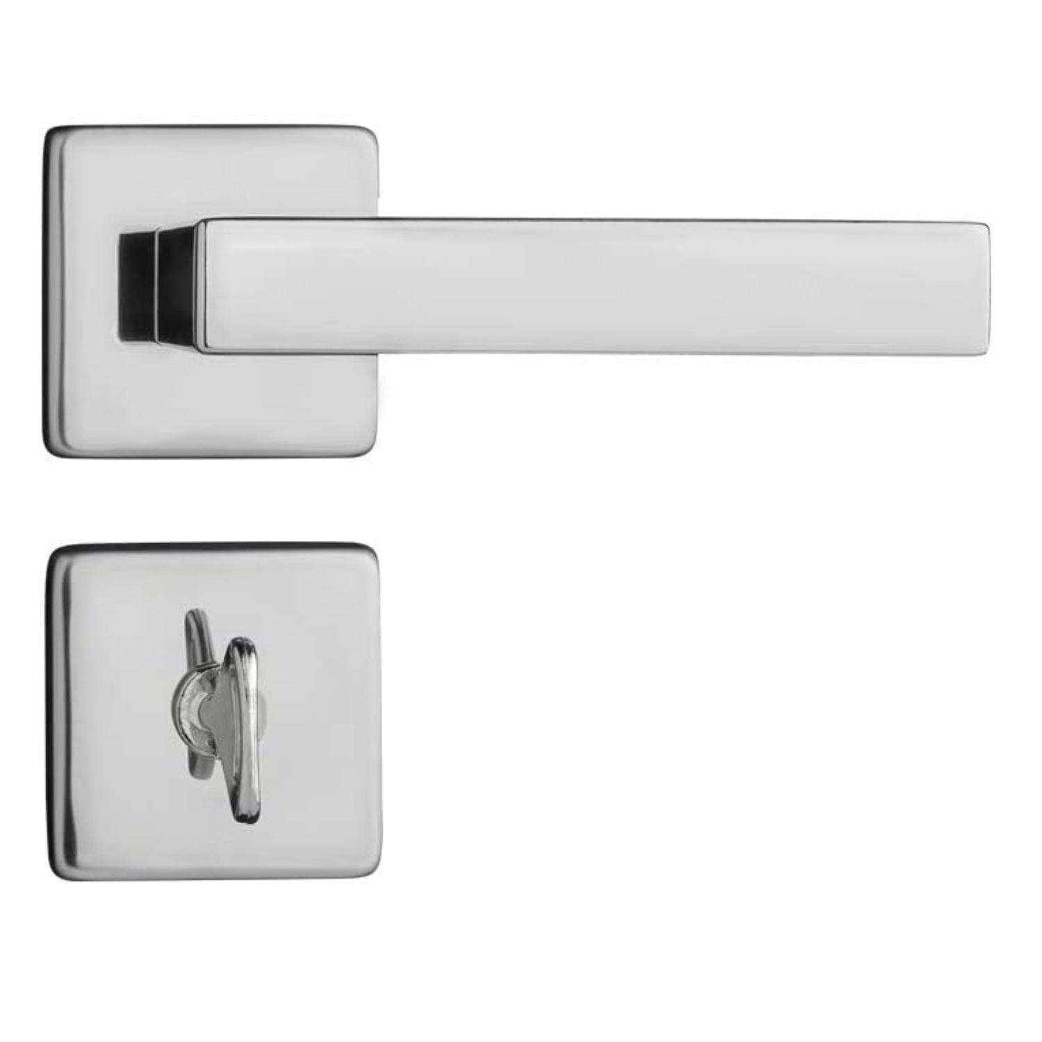 Fechadura Para banheiro Zamac Zm Concept Roseta Cromada Pado