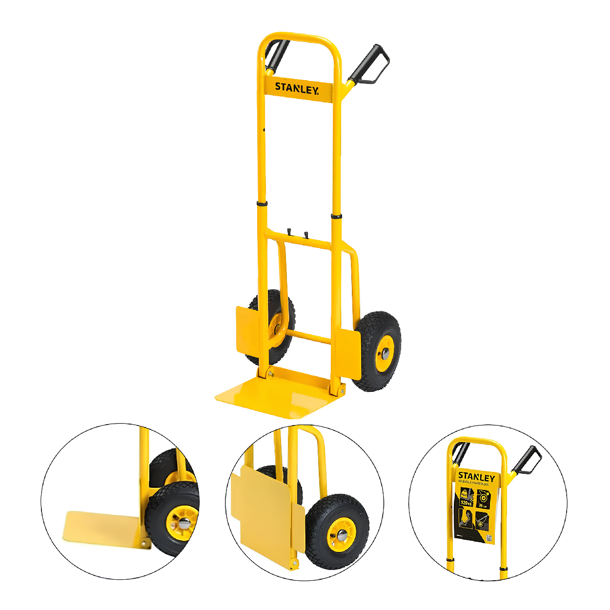 Carro De Carga Armazém Dobrável 120 Kg Stst98369-Br Stanley