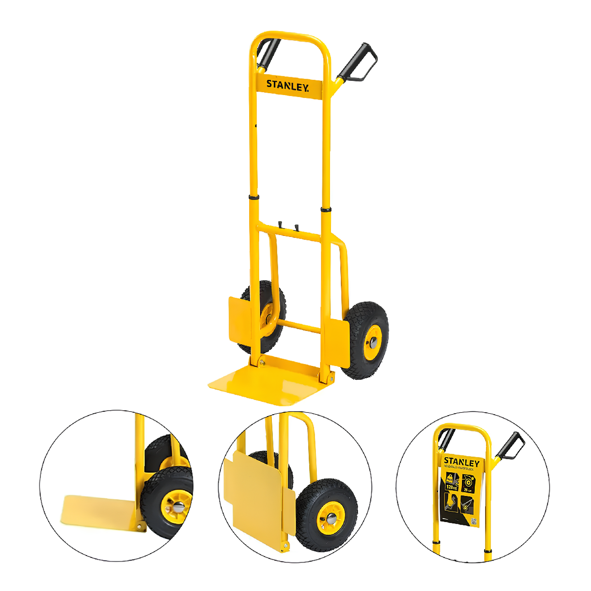 Carro De Carga Armazém Dobrável 120 Kg Stst98369-Br Stanley