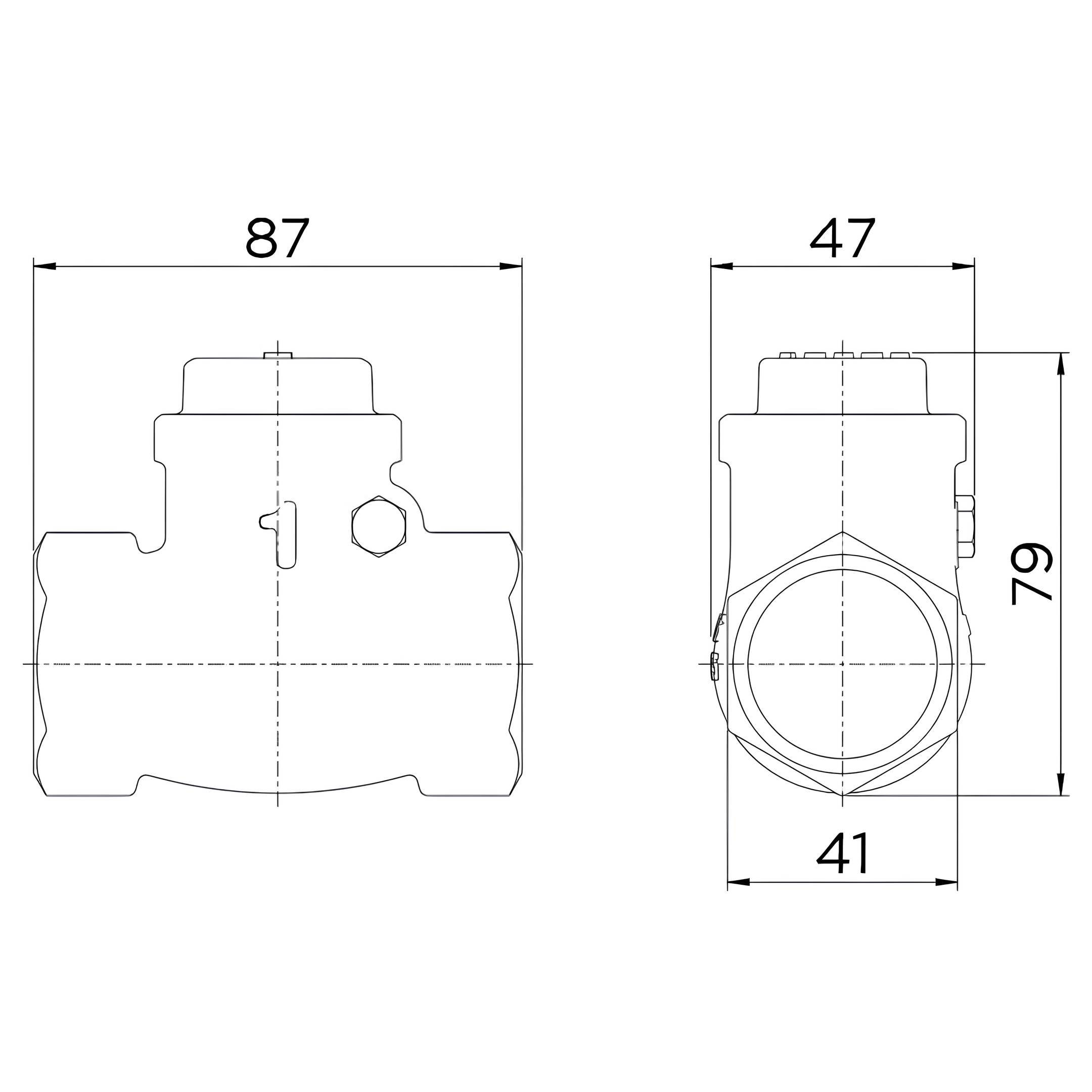 Válvula de Retenção Horizontal 1" 30201000 Docol