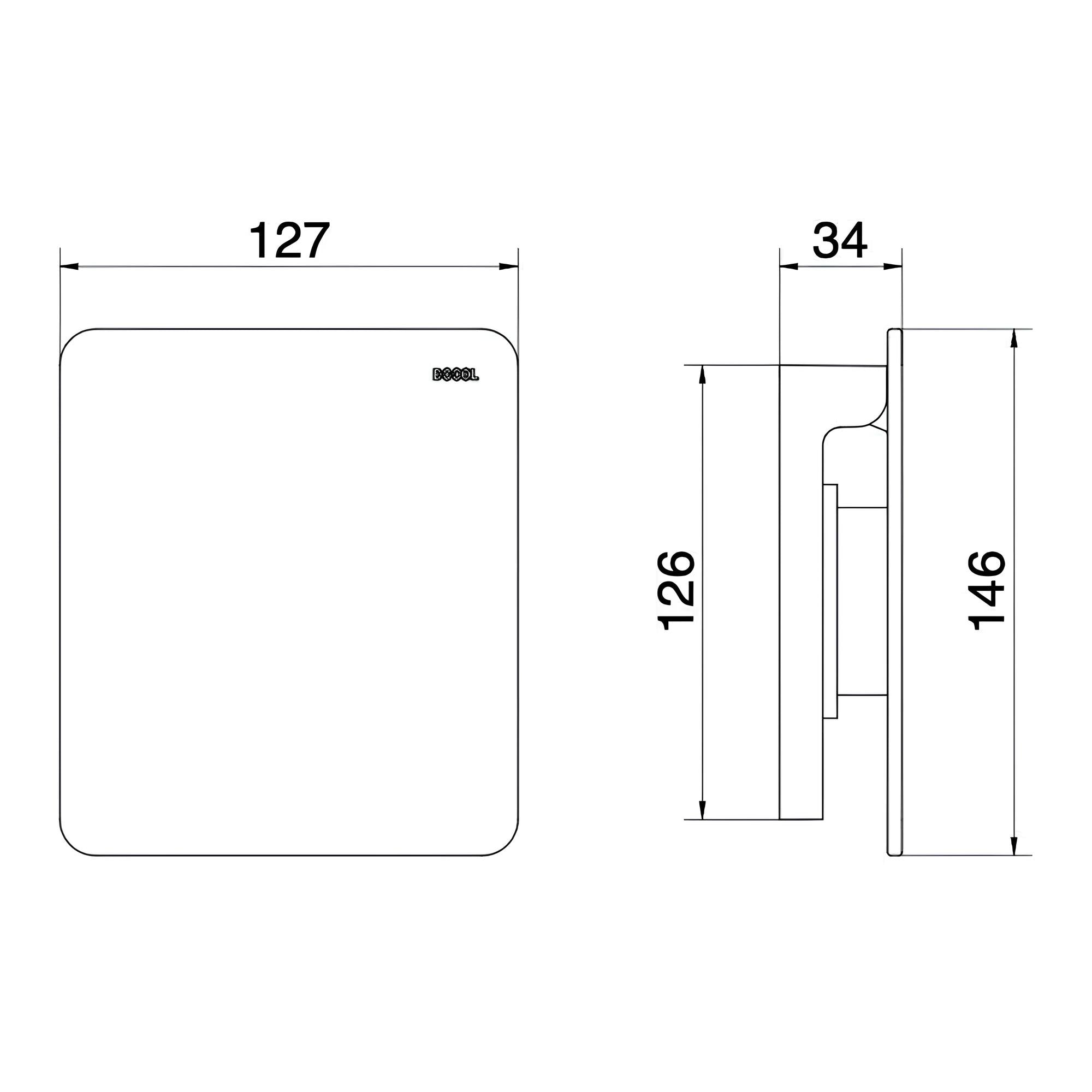 Acabamento para Válvula de Descarga Docol Flat Grafite Escovado