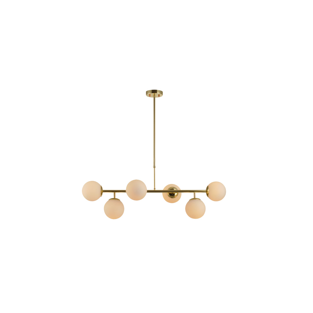 Luminaria Pendente Perola Constelacao 6Xe27 Ouro Avant