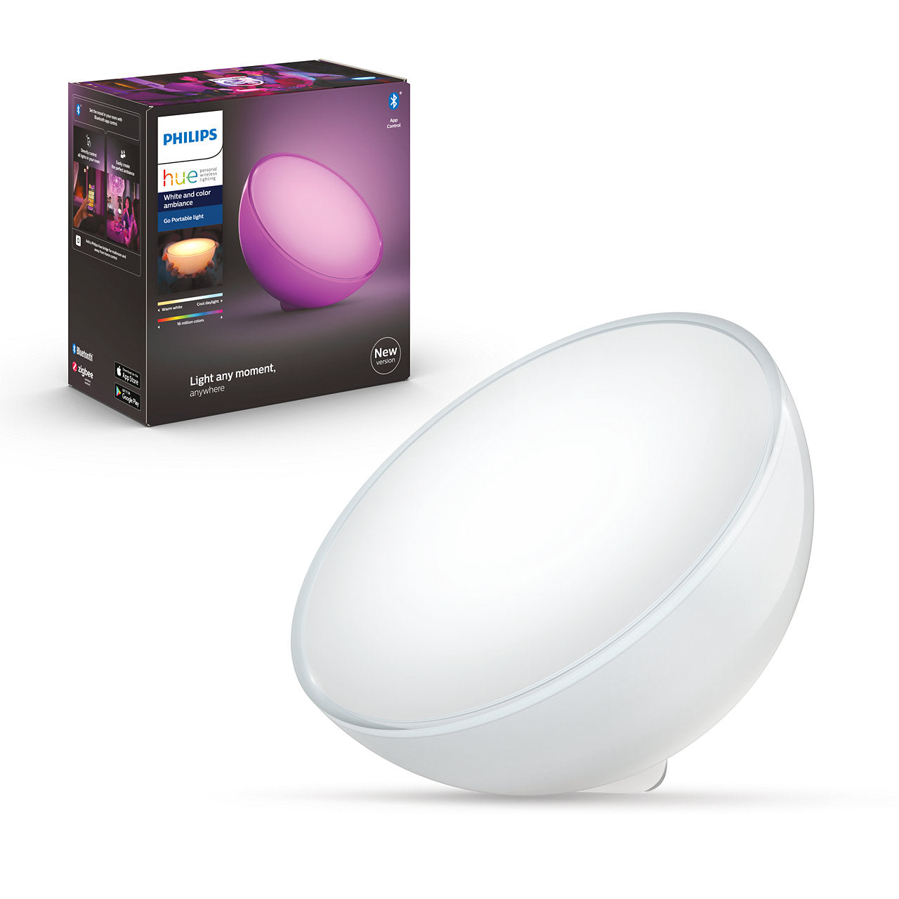 Philips Hue Go Luminária de Mesa Led Rgb Bluetooth Wifi