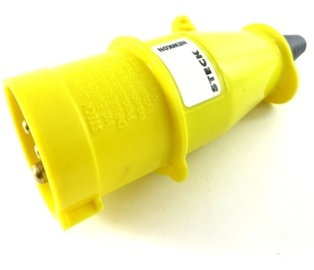 Plugue 2P+T 32a 110/130v Amarelo N3274 - Steck