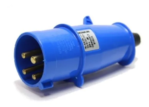 Plugue 3P+T 32a 200/250v Azul S4279 - Steck