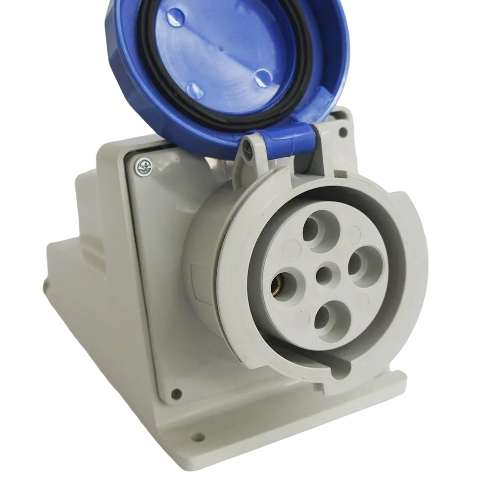 Tomada De Sobrepor 3p+t 63a 200/250v Azul - N4509 - Steck
