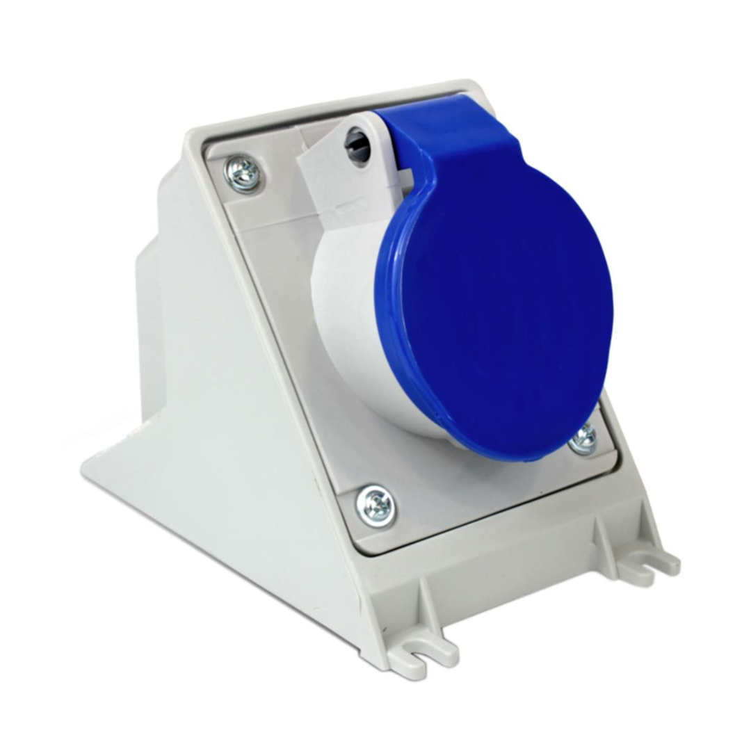 Tomada De Sobrepor 3p+t 63a 200/250v Azul - N4509 - Steck