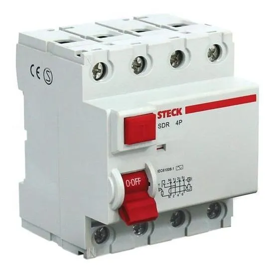 Interruptor Diferencial DR 4P 25A SDR42530 - Steck