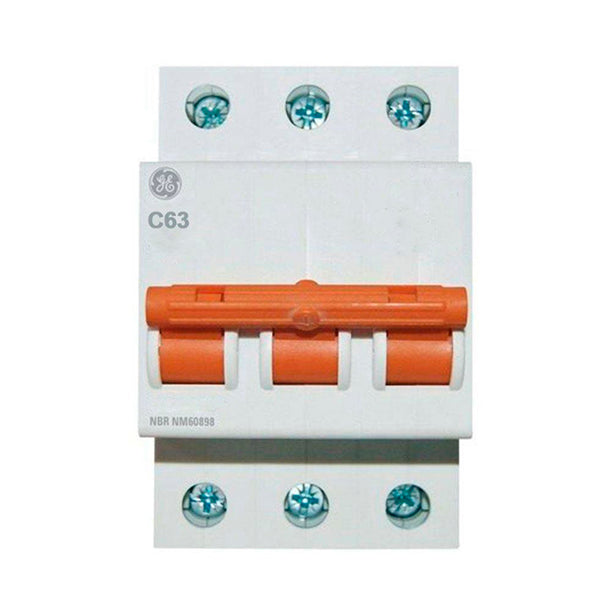 Disjuntor Tripolar Curva C Din 63A Ge
