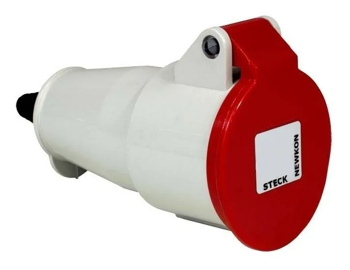 Tomada Acoplamento 3P+N+T 32A 380/440V Vermelho A5256 Steck