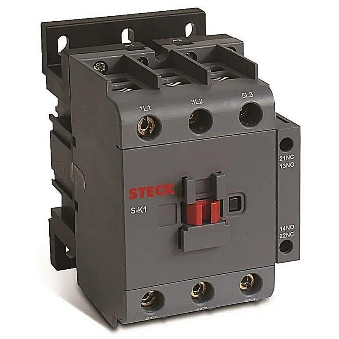 Chave Contatora Tripolar 50A 220V 1NA+1NF SK150A11M Steck
