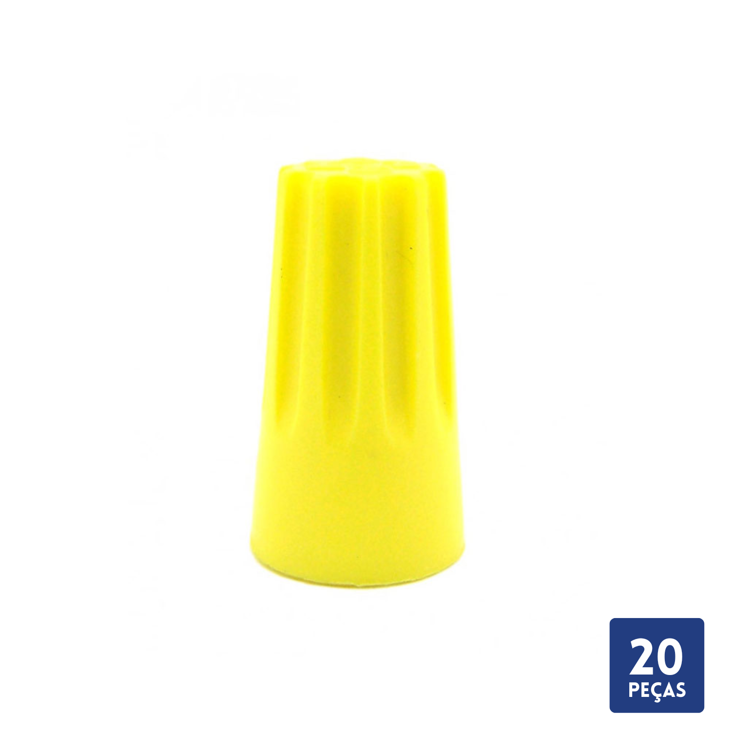 Terminal Torção Isolado Amarelo 1,5mm a 4,0mm 20 pçs