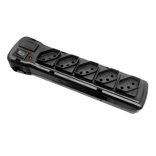 Filtro De Linha Abs Preto 5 Tomadas Bivolt 10A Fiolux
