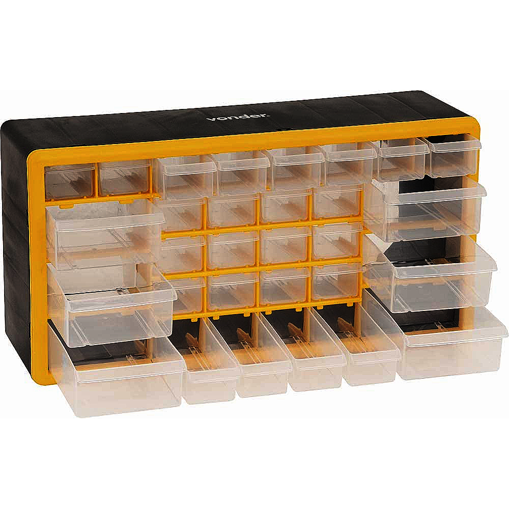 Caixa Organizador Plástico Com 30 Gavetas Opv 300 Vonder