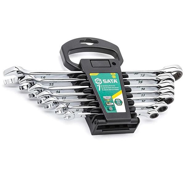 Jogo De Chave Combinada Catraca 120Xp 8-18mm 7 Pçs ST08043U Sata