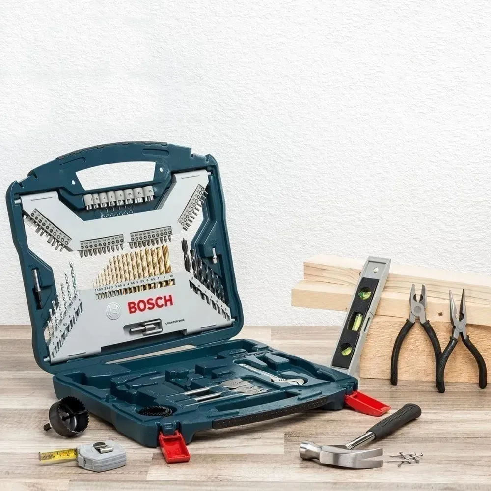 Jogo De Brocas X-Line Titanio Com 103 Peças Com Maleta Bosch