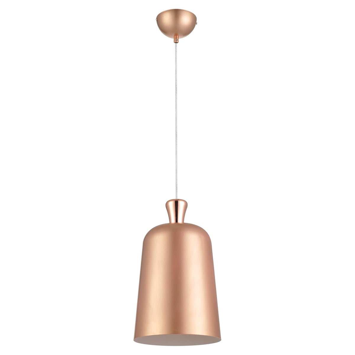Luminaria Pendente Bell Aco E-27 Cobre Fosco 23Cm Avant