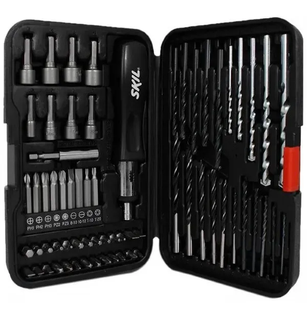 Kit de Pontas e Brocas Fixar e Parafusar 67 Peças Skil