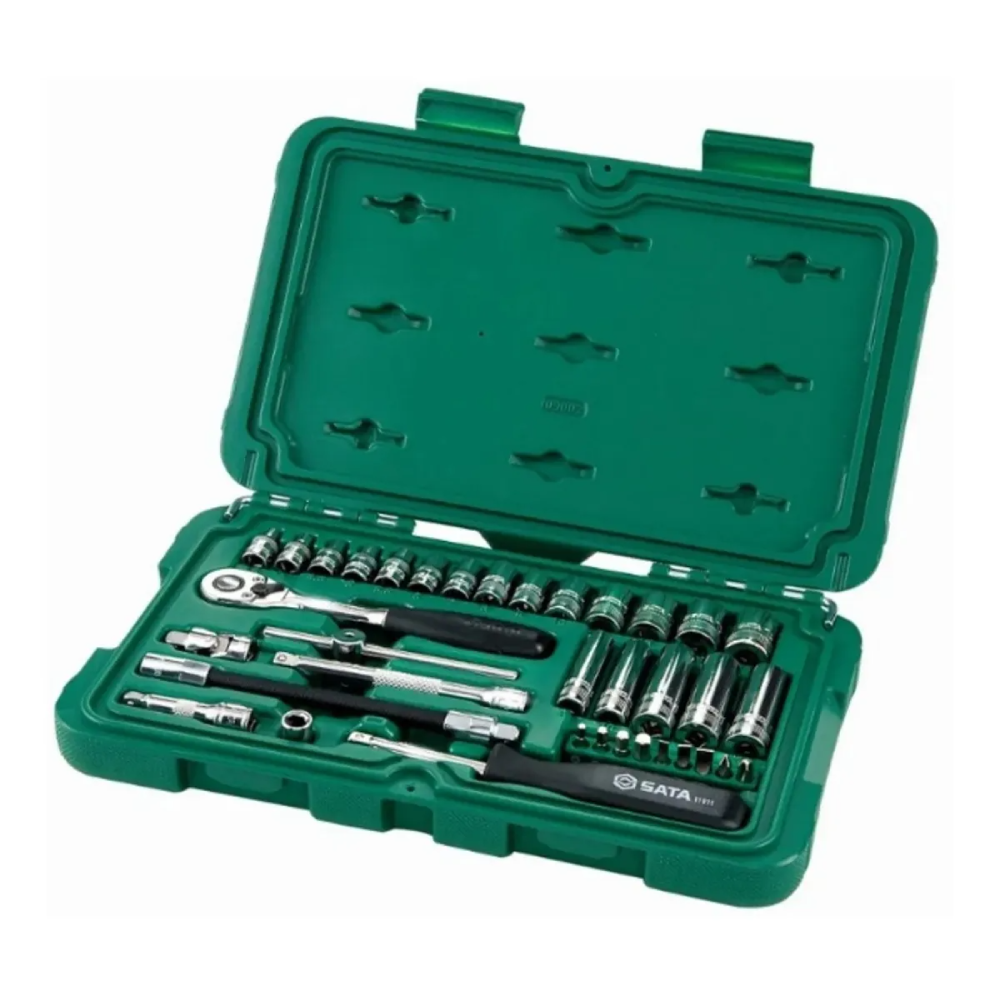 Jogo Soquete Sextavado 1/4" 36 Peças St09001sj Sata