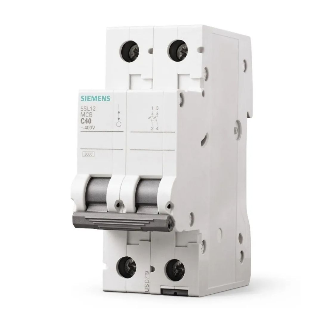 Disjuntor Bipolar Curva C Din 10a 16a 20a 25a 32a Siemens