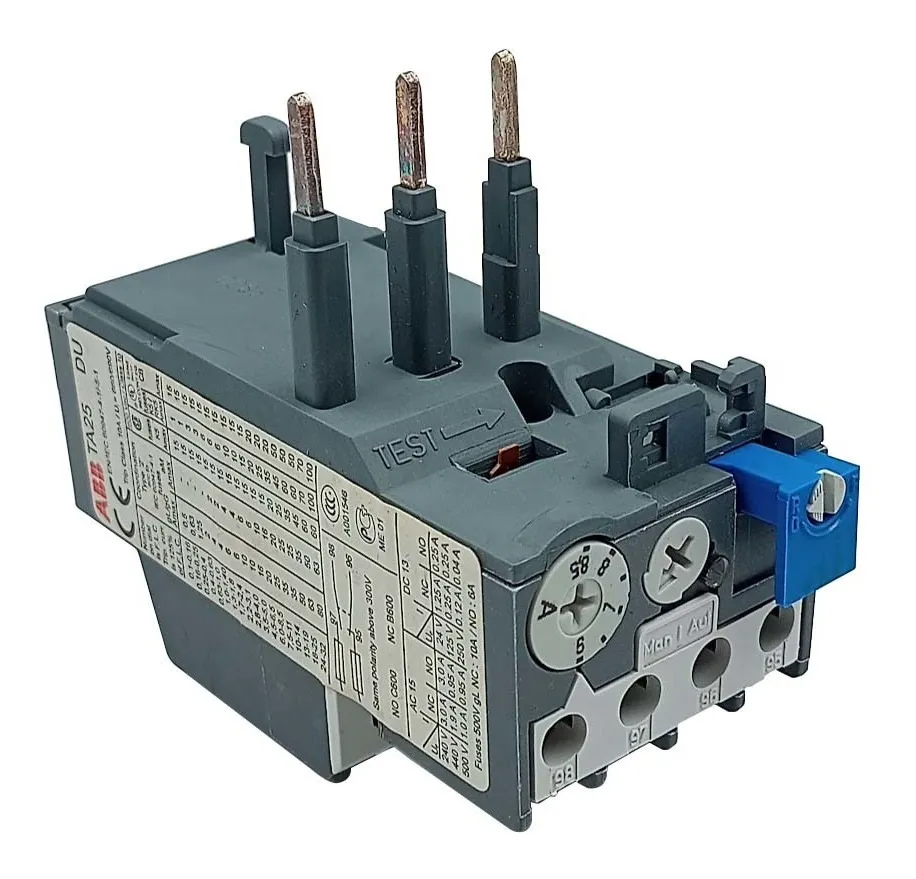 Rele de sobrecarga TA25DU Tripolar bimetálico 1,7 à 2,4A ABB