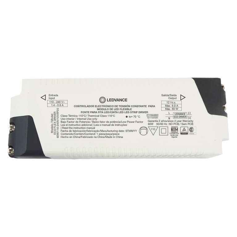 Driver Eco Flex Para Fita Led 60W 12V Ip20 Bivolt Ledvance