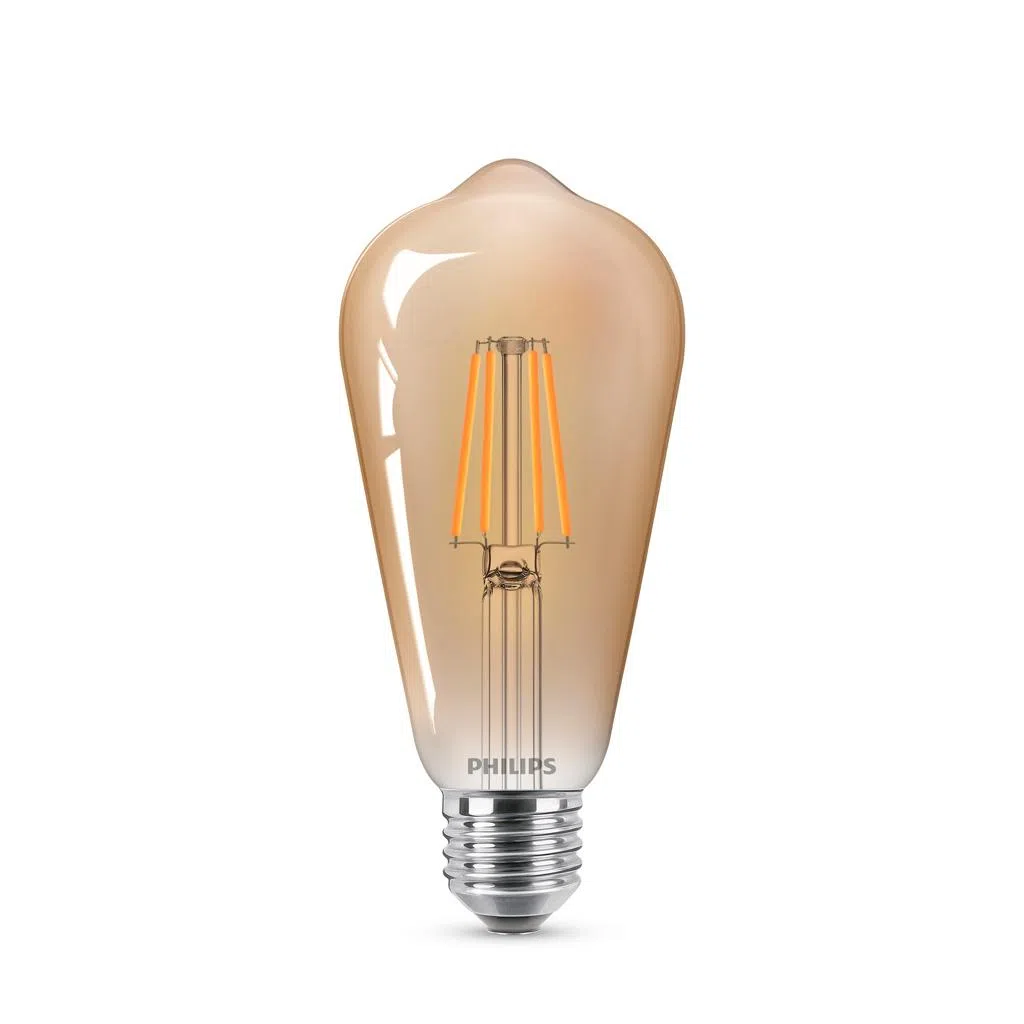 Lampada Retrô Filamento Led 4W St64 400Lm Luz 2500K Philips